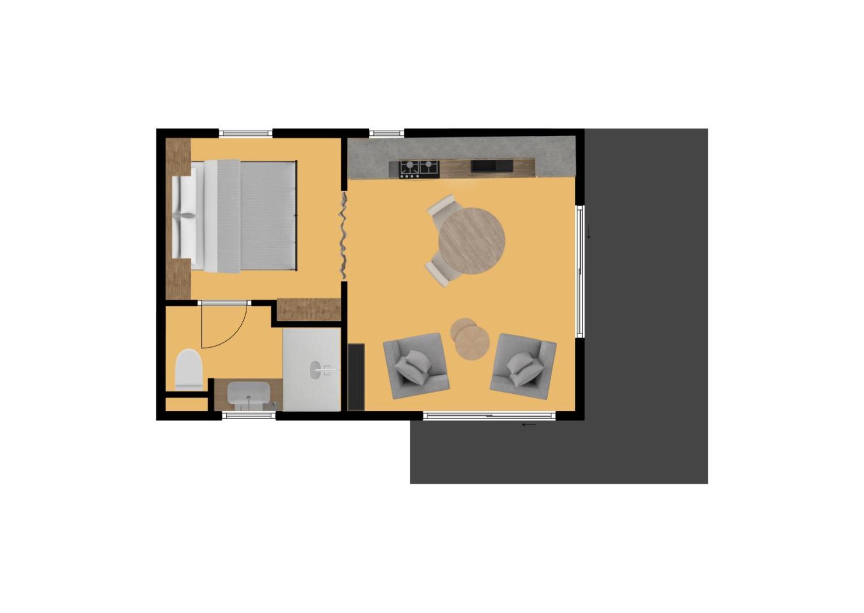 Camping Rcn Belledonne Le Bourg-dʼOisans Habitación foto
